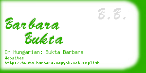 barbara bukta business card